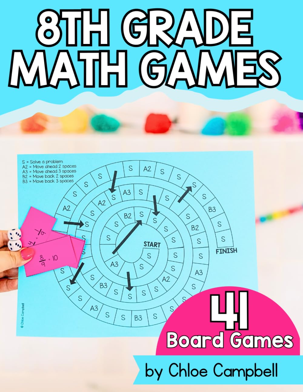 8th Grade Math Games: Mathematic Workbook for Grade 8      Paperback – December 22, 2025