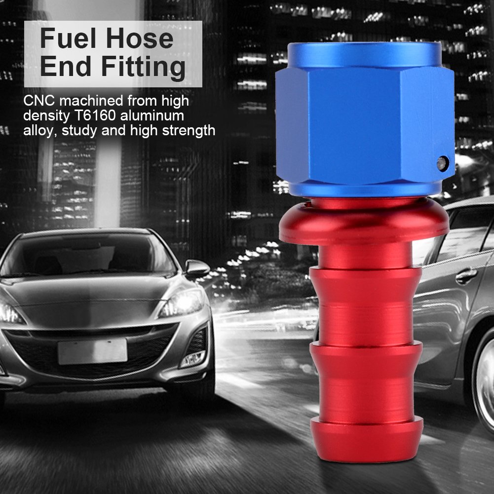 Suuonee AN6 Raccord Mâle Droit 45° 90° 180° Push On Twist Lock - Carburant Huile
