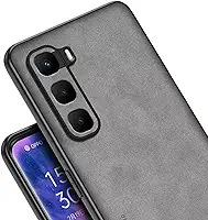 Capa Capinha Couro Camurça Luxo para Inifnix Hot 60i 4G – Premium Proteção Soft Touch