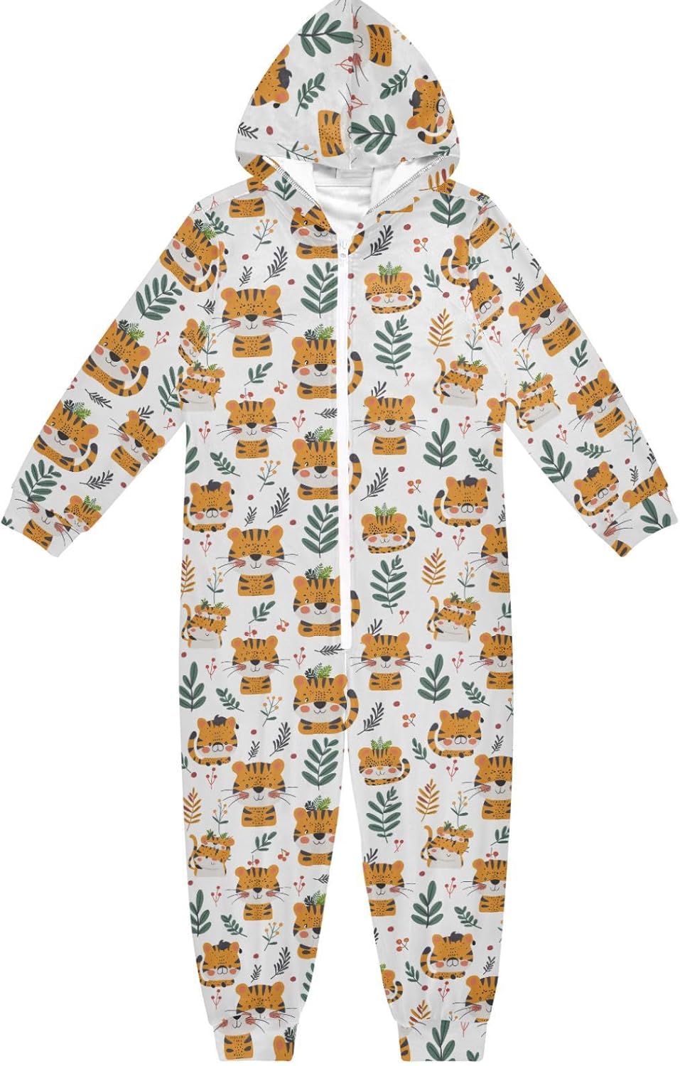 Sleepwear Holiday Pajamas Cute Soft Hooded Loungewear Sleepwear for Parties Sleepovers 4-14Y