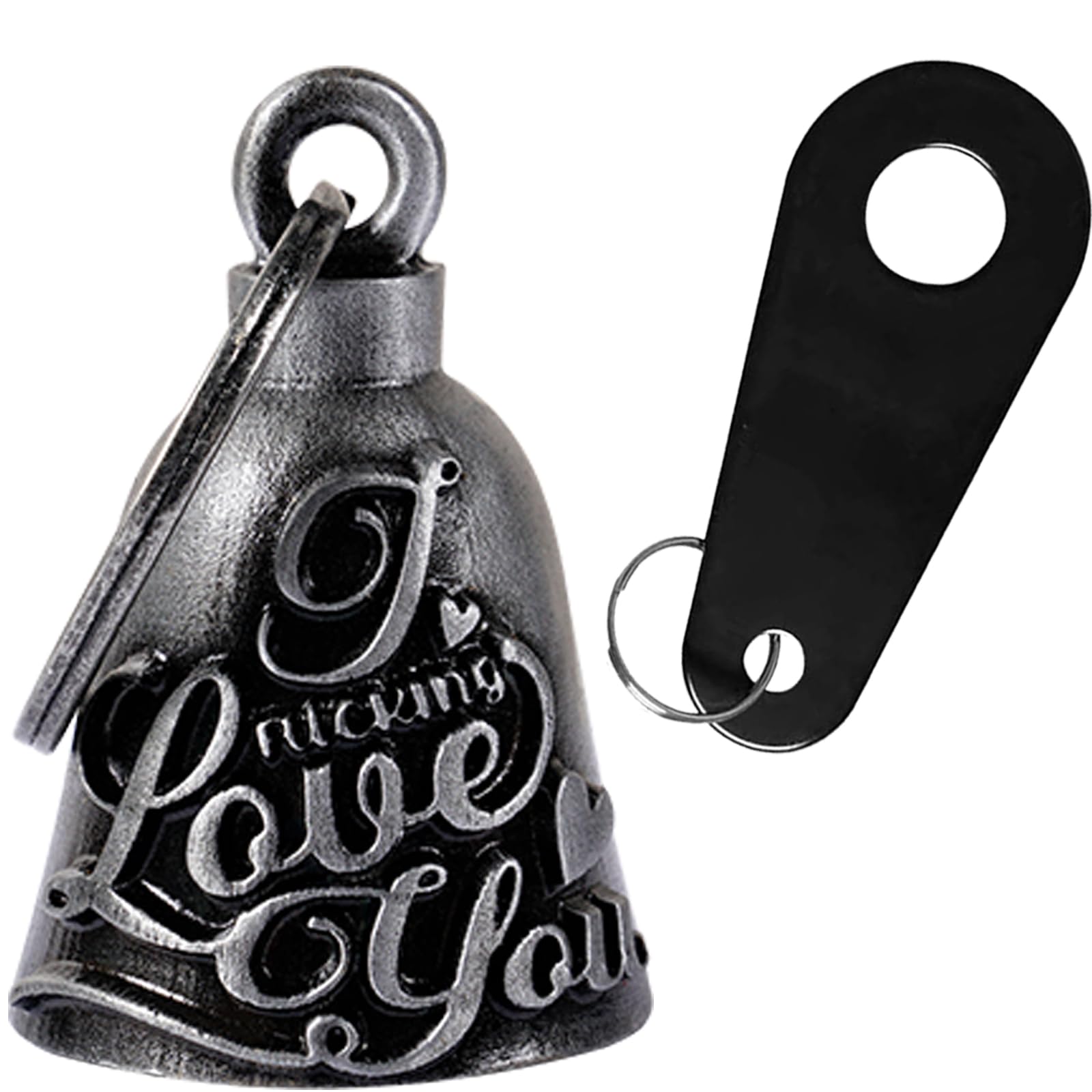 Dream Apparel Motorcycle Bell for Biker Rider Men Women Angel Bell with Bell Hanger, Ride Riding Bell Motorcycle Accessories