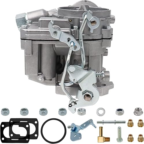 Miniatura 9 de NENKUTEN Carburador marino de 2 barriles para motores Mercruiser 3.0L 2.5L 4 CYL con chorros de estrangulamiento eléctricos, varillaje largo y