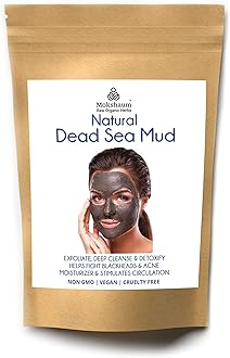 Pure & Natural Dead Sea Mud Clay Powder for Skin - Detoxifying, Exfoliating, Even Skin Tone, Reduce Acne, Blackheads - Suitable for All Skin (200 g | Pack of 1))