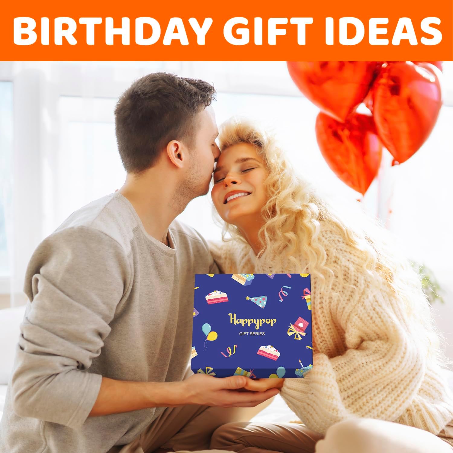 HAPPYPOP 45TH 50TH 60TH 70TH Birthday Gifts - Women Man 35 45 55 65 Year Old Socks, Bday Gifts with Cards - Image 2