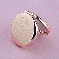 Vista 2 de WUSUANED Flores Niña Maquillaje Espejo Propuesta Regalos Boda Fiesta Regalos Dama de honor Espejo Madre de la Novia Regalo