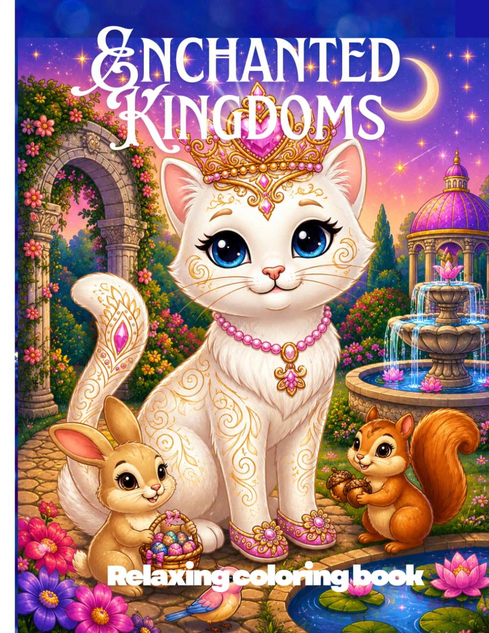 Enchanted Kingdoms: 30 Unique Magical Royal Animal Designs for Relaxation, 61 pages