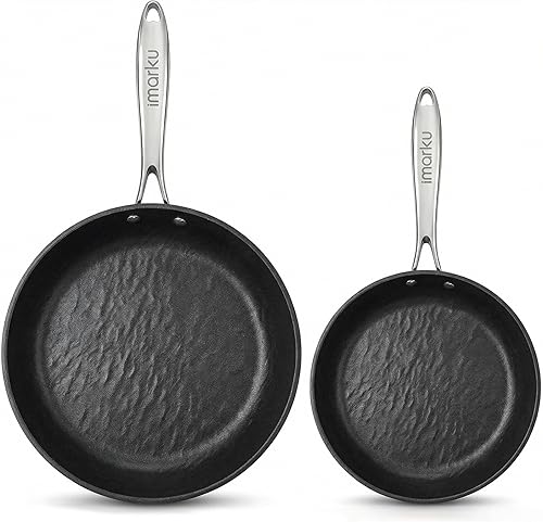 Miniatura 9 de imarku Sartenes antiadherentes – Sartén antiadherente de 12 pulgadas, sartenes grandes antiadherentes aptas para lavavajillas para cocinar con mango