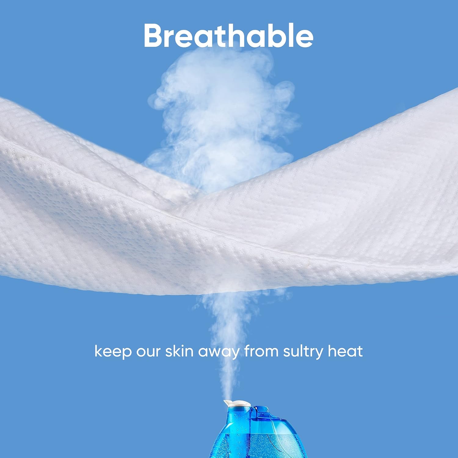 Hanherry 100% Waterproof Mattress Protector Queen Size, Bamboo Mattress Cover 3D Air Fabric Cooling Mattress Pad Cover Smooth Soft Breathable Noiseless Washable, 8''-21'' Deep Pocket : Home & Kitchen