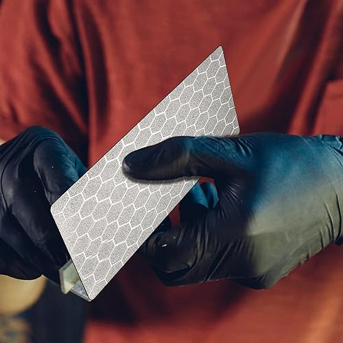 Miniatura 6 de Juego de 3 piezas de piedras de afilar de diamante, placa de diamante profesional, piedra de banco para afilar cocina, bordes romos o cansados, 5.9