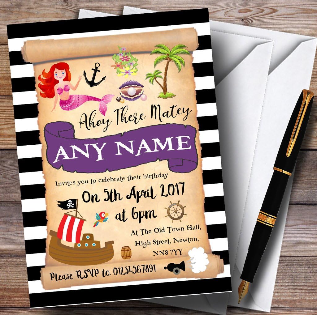 Free Mermaid Online Birthday Invitation Templates | Greetings Island - View #5
