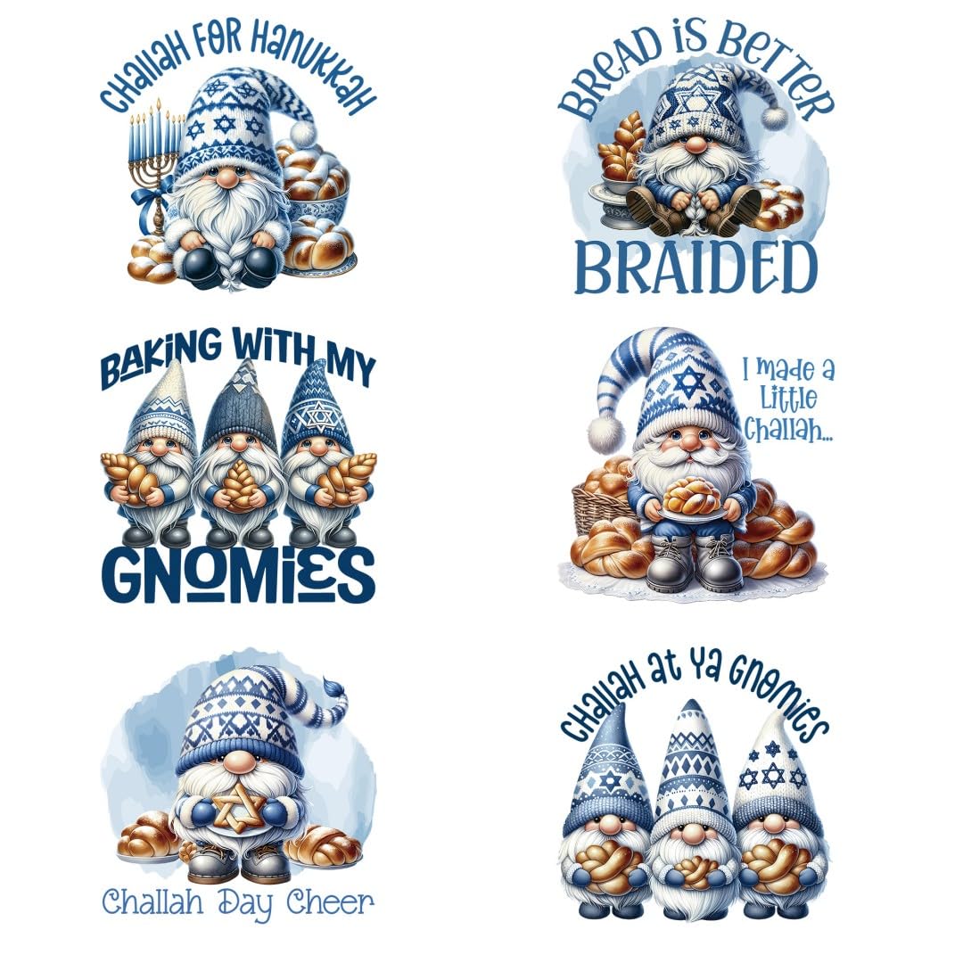 Blue Santa Claus, Hanukkah Iron Transfer Patch Heat Transfer Sticker Vinyl Design Iron Applique T-Shirt Clothing DIY Craft Applique Clothing Decoration (P1)