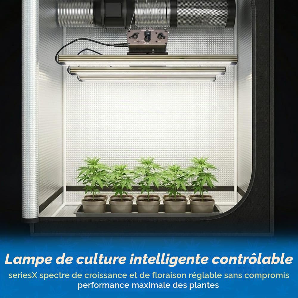 360W Greenception GCx-9 PWR Lampe de croissance LED: éclairage végétal idéal avec UV et IR pour un maximum d'ingrédients actifs et de terpènes - Mode séparé pour la croissance et la floraison