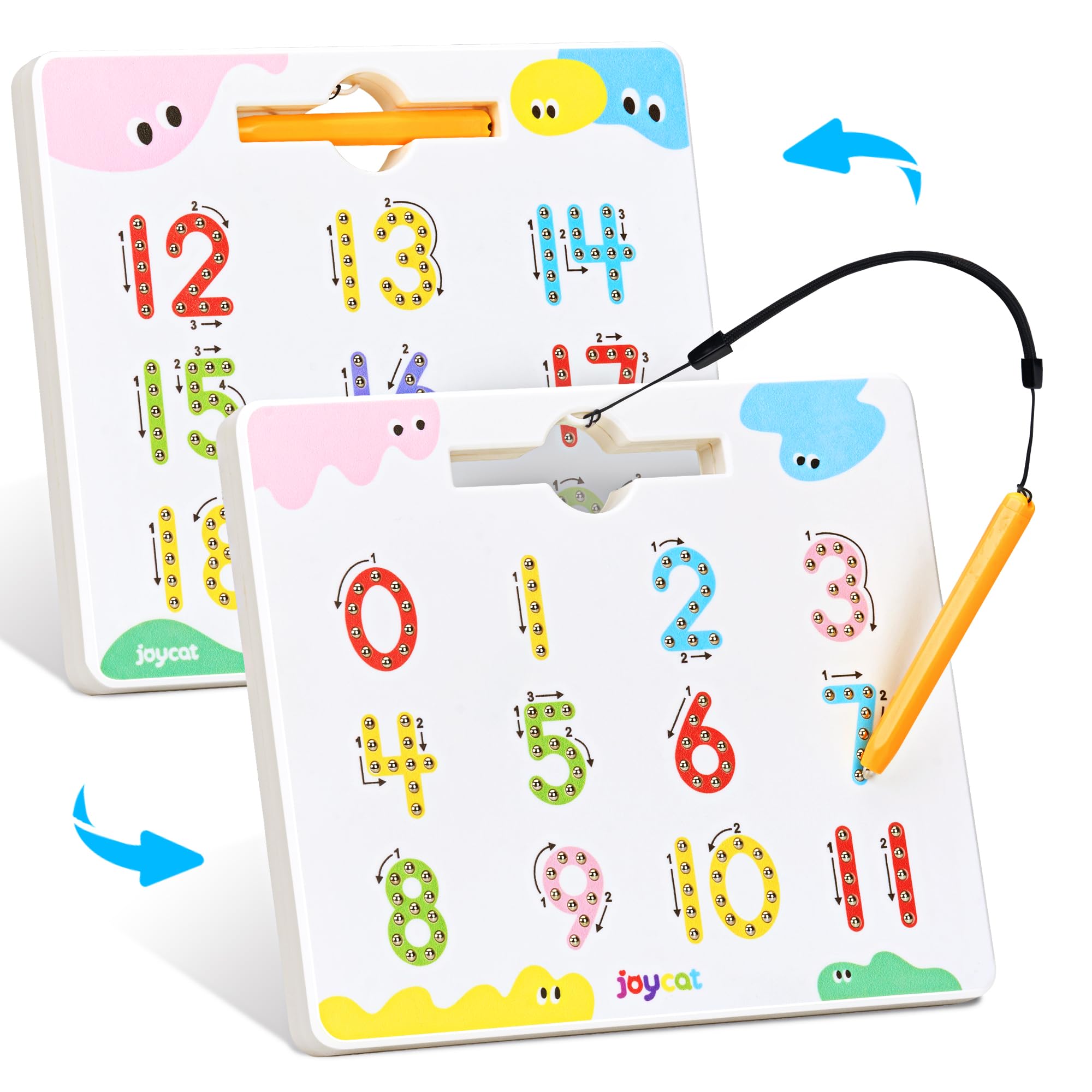 Amazon.com: JoyCat Double-Sided Magnetic Number Tracing Board - 2