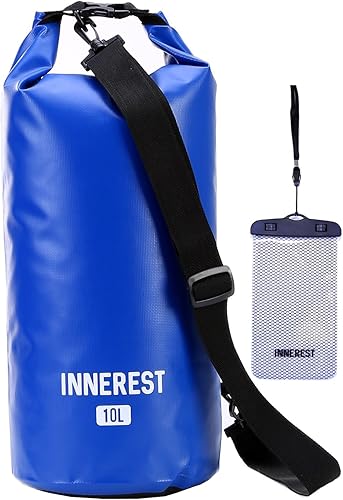 Miniatura 1 de Innerest Bolsa seca impermeable ligera para recreación de agua al aire libre, playa, barco, camping, pesca, kayak con una bolsa impermeable para