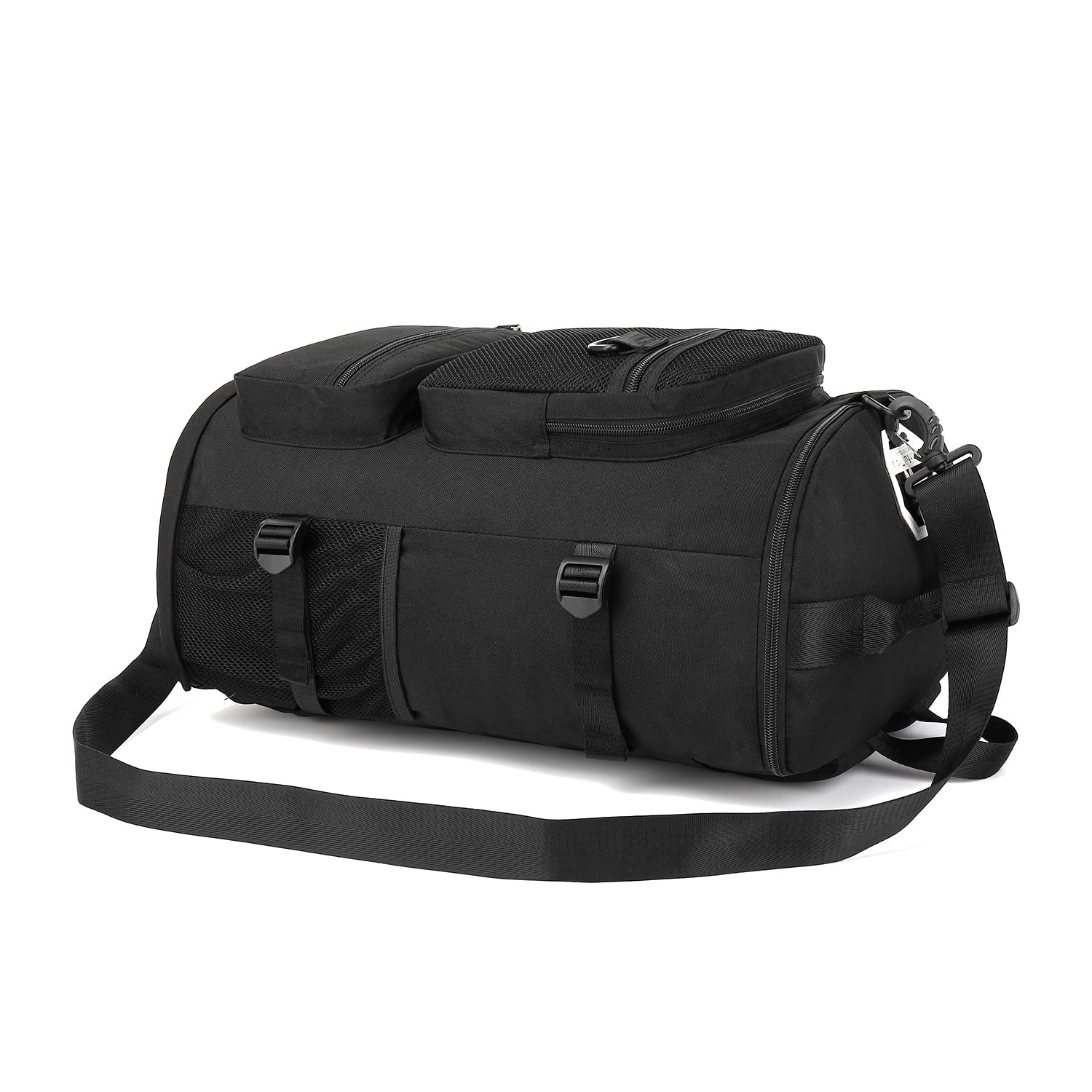 Kalesi Borsone da palestra a 4 vie, impermeabile, con scomparto per scarpe, per viaggi, sport, escursionismo, computer portatile, nero, X-Large, Zaini da viaggio