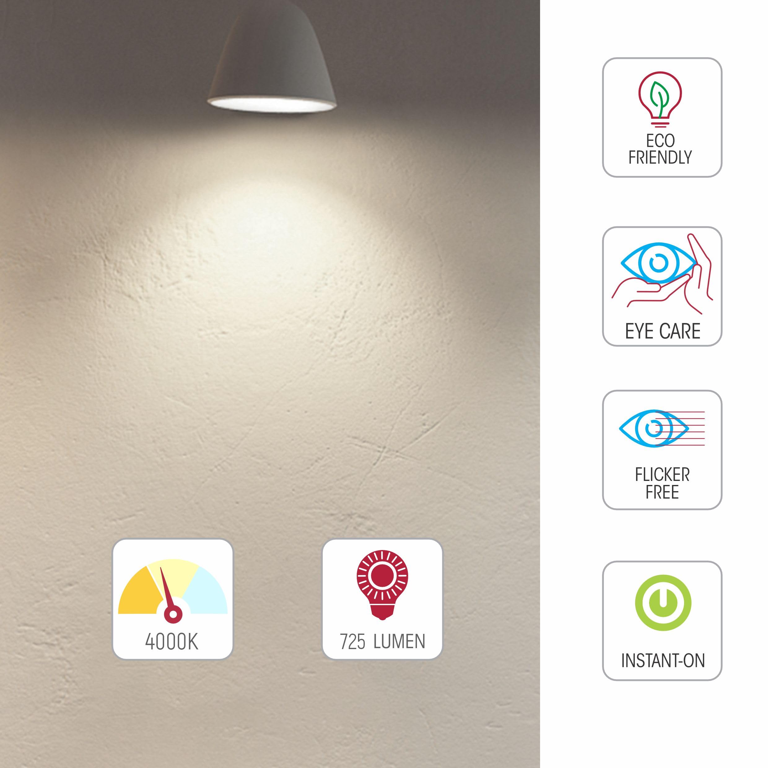 TEKLED® A60 GLS NONDIMMABLE Filament LED Bulbs, 4000k - Cool White, 55 Watt - Image 4