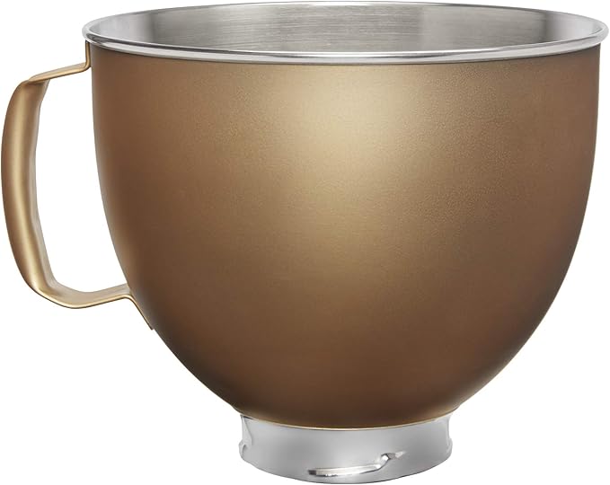 KitchenAid KSM5SSBVG Custom Stand Mixer Bowl, 5 quart, Victoria Gold Painted Stainless Steel