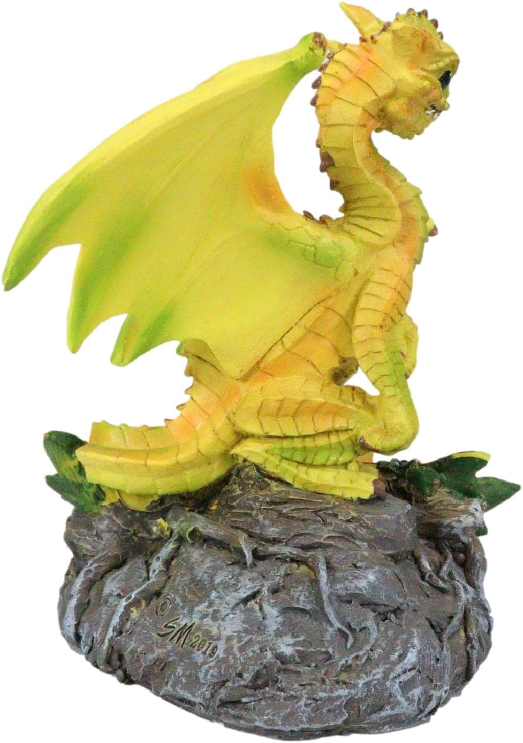 Ebros Colorful Garden Fruits and Berries Green Thumb Dragon Statue by Stanley Morrison Medieval Fairy Dragons Fantasy Decor Figurine (Starfruit Yellow Mellow Carambola)