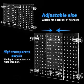 Lifewithpets 10 Gallon Aquarium Tank Divider. Perfect For Betta Fish Tanks. ONLY Compatible With USA Tank Sizes Listed Below. NO Suction Cups Required