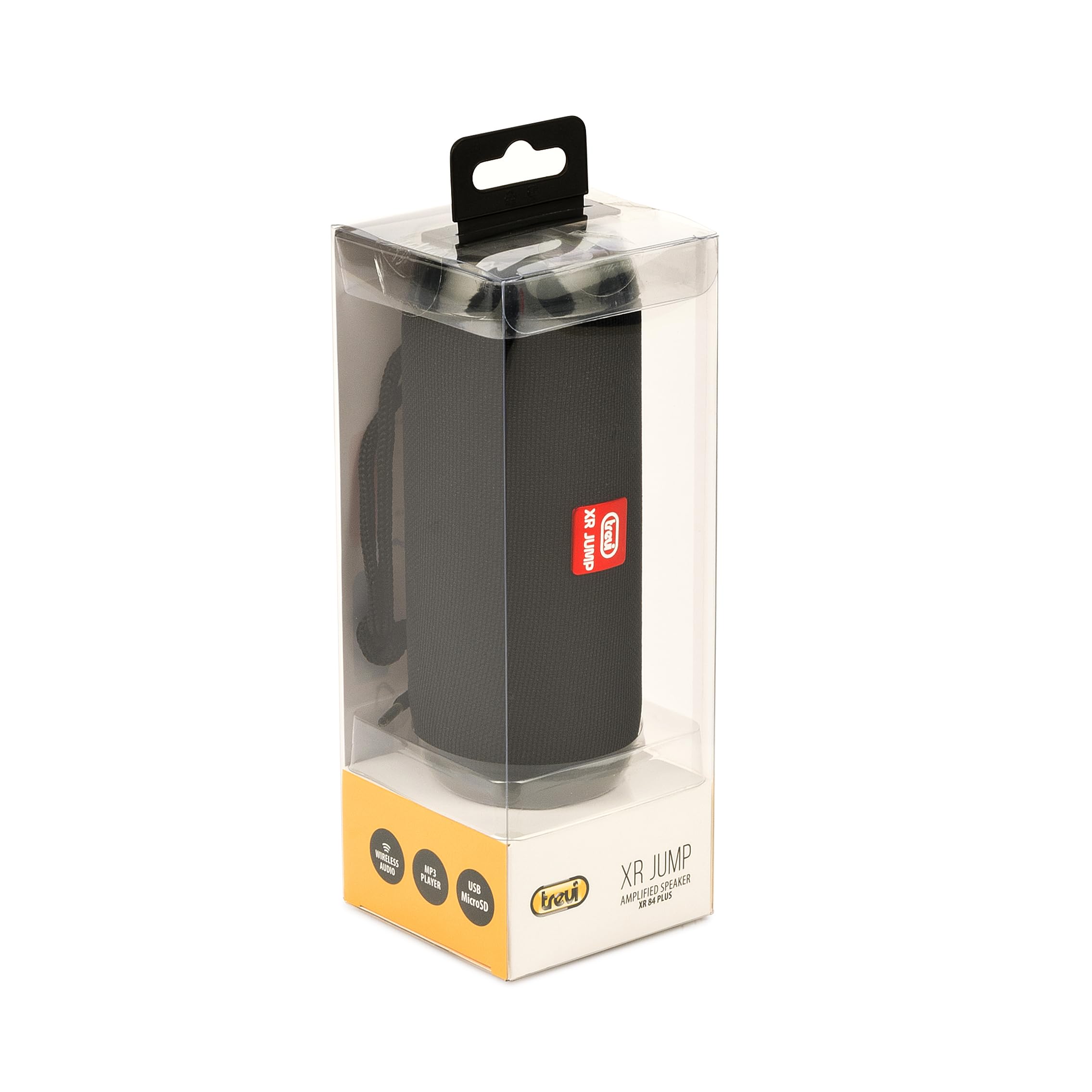 Trevi XR 84 PLUS Altoparlante Wireless 5.0 con Lettore Mp3, USB/Micro SD, Cassa Audio Portatile 10W (5W x 2) con Vivavoce Integrato, Clear Sound con Due Woofer Passivi, Nero