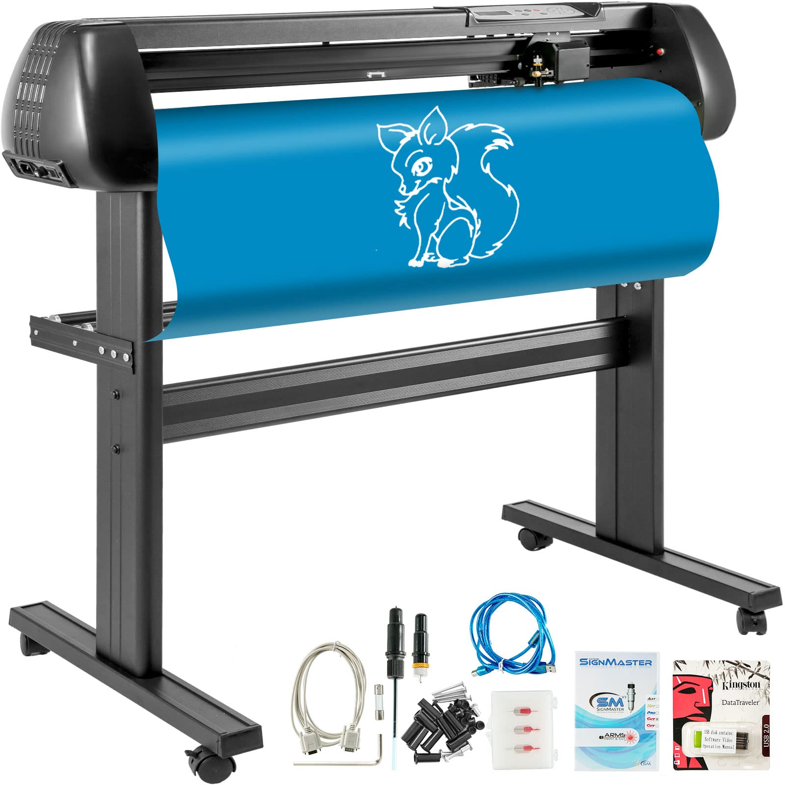 VEVOR 28 pollici Taglierina per plotter da vinile base macchina da taglio vinile con plotter da supporto Creazione di segni di velocità di forza regolabile