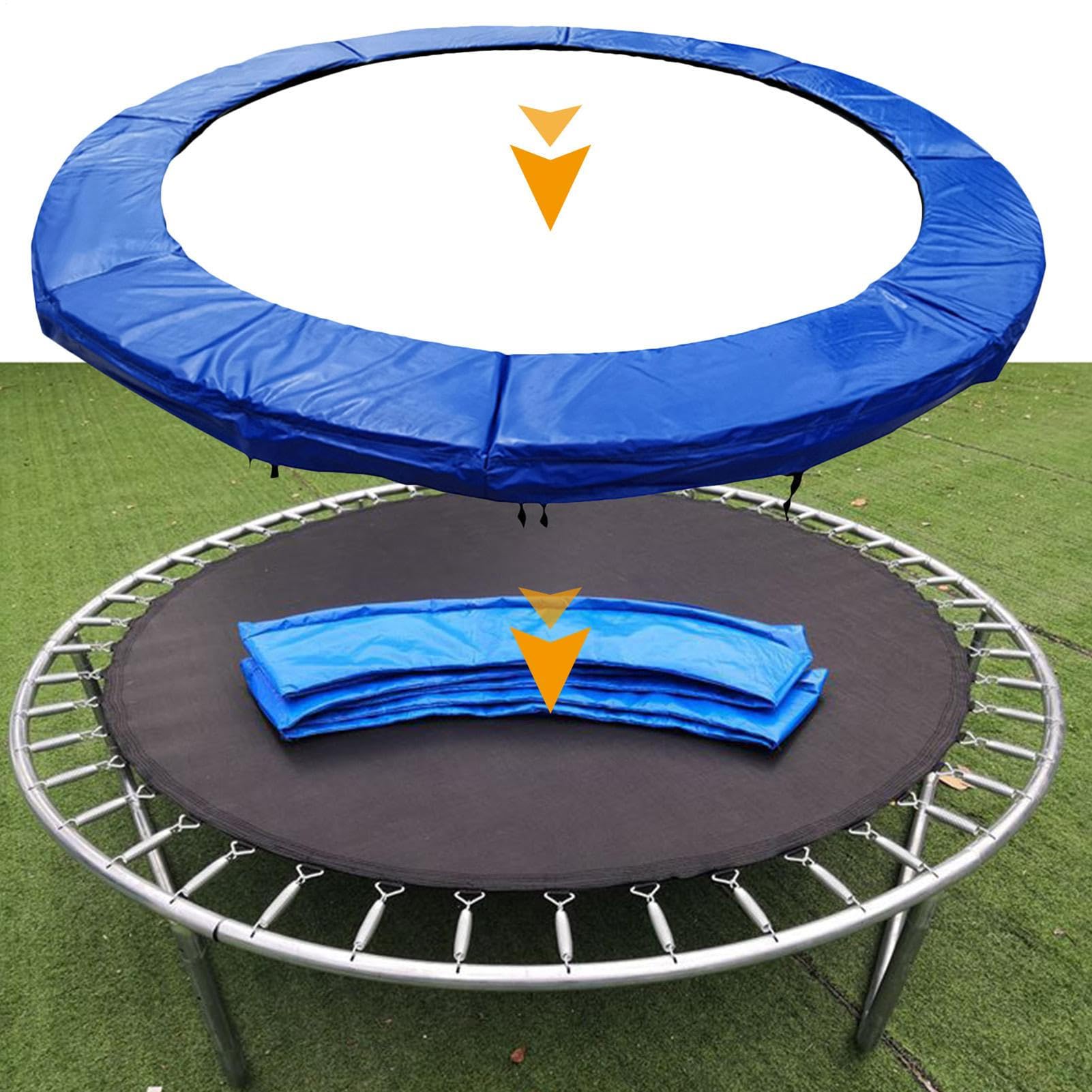 Pad di ricambio per trampolino | Copertura della molla di sicurezza del trampolino con cuscinetto del telaio,Nessun foro per palo, parti e accessori anticollisione