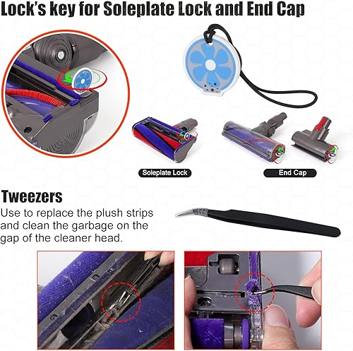 Miniatura 5 de Juego de destornilladores personalizados compatible con Dyson V6 V7 V8 V10 V11 V15 Aspiradora Mantenimiento y Limpieza Desmontaje Juego de