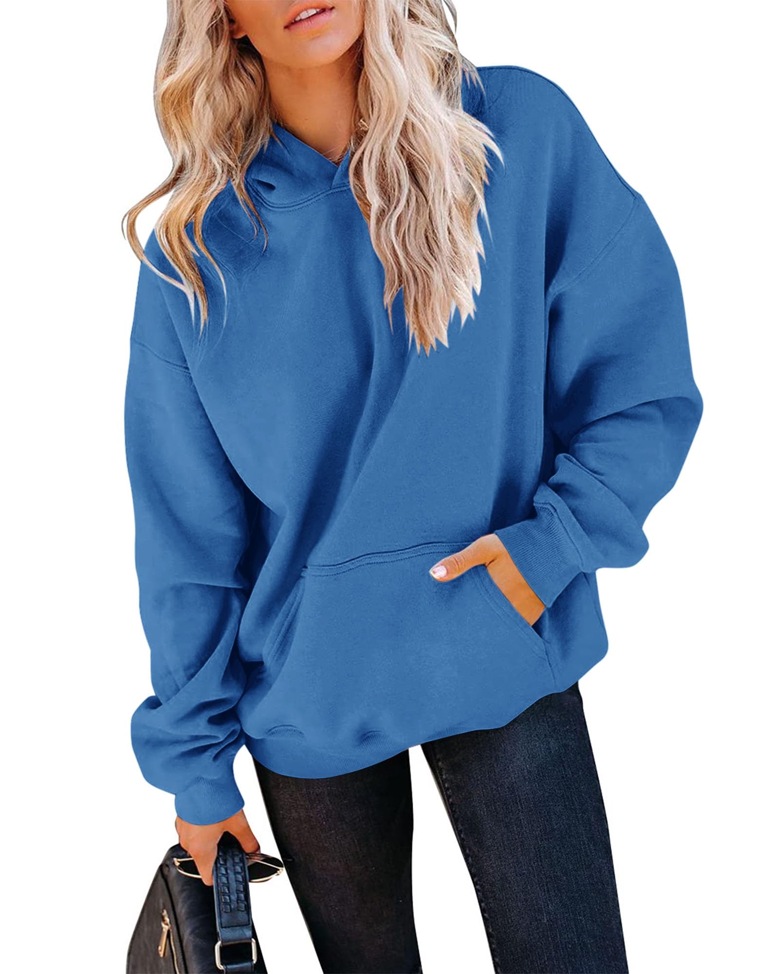 TICTICMIMI Women's Hoodies Sweatshirts Cute Long Sleeve Tops Loose Fleece Pullover Shirts with Pocket