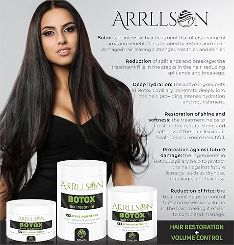 Miniatura 4 de Mascarilla capilar de colágeno con queratina para cabello dañado, acondicionador profundo para cabello seco con aceite de coco y argán, mascarilla