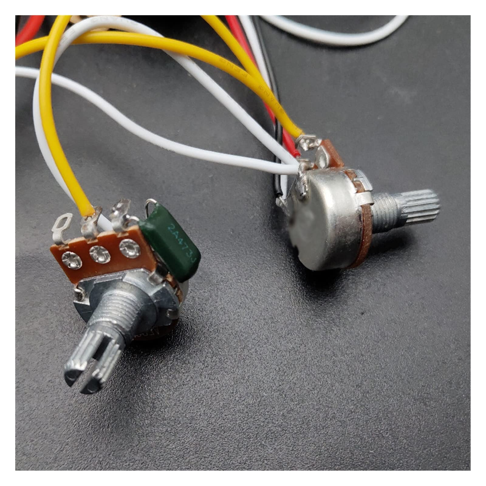 TSTS Kabelbaum Für Zwei Humbucker-E-Gitarren, HH, Vorverdrahtet Mit Tonabnehmer Und 3-Wege-Schalter, 2T1V-Tonabnehmerteile Gitarren-Kabelbaum-Set