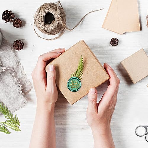 Miniatura 4 de SUPERDANT Cabezal de sello de cera de 0.98 pulgadas, cabeza de latón de repuesto, tema de Acción de Gracias, sello de sellado retro, cera de