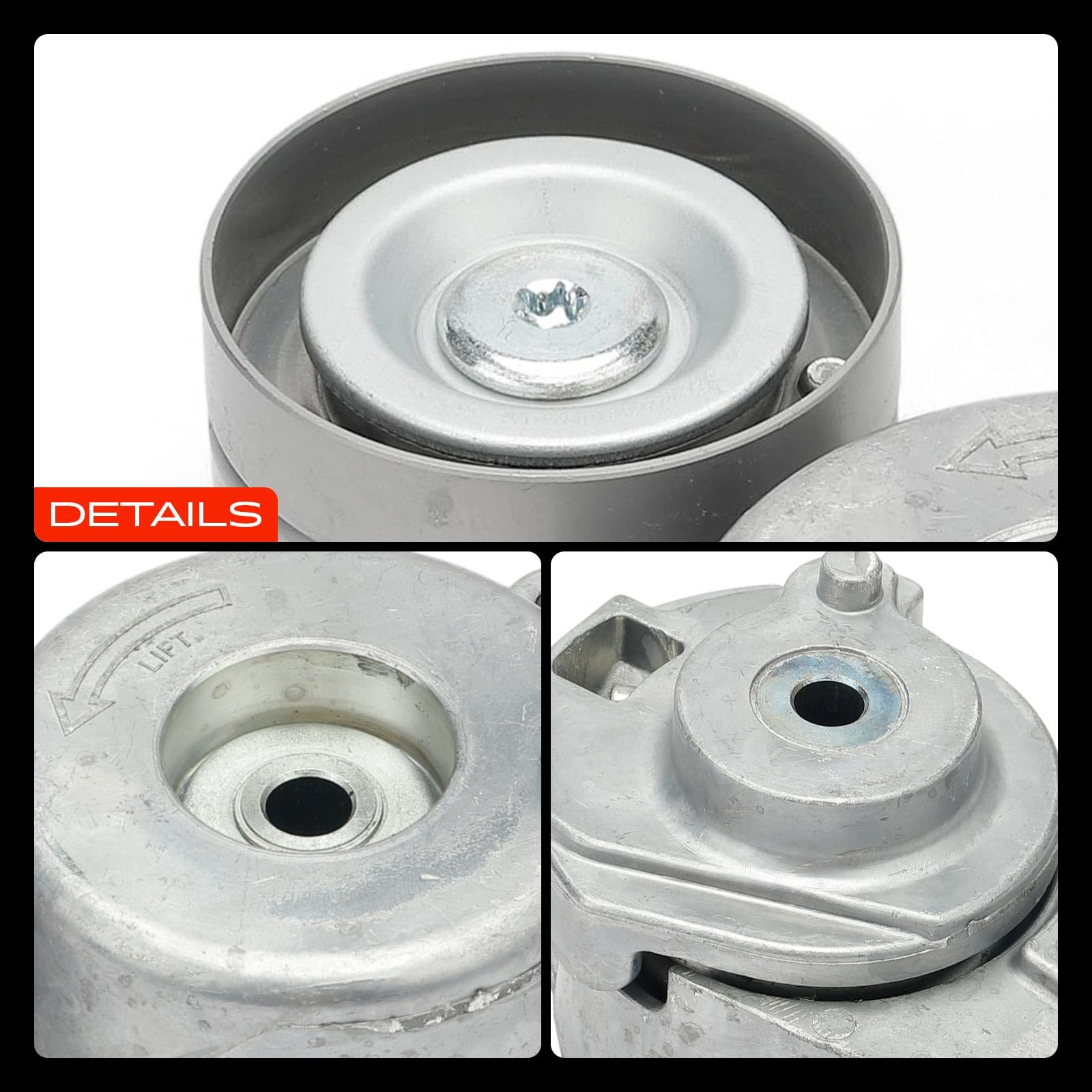 Frankberg Polea guía de rodillos Diesel Compatible con Clase E T-Model S212 3.0L Clase E W212 3.0L GLK-Klasse X204 3.0L Clase M W166 3.0L GLE W166 3.0L Replace# 6422001370