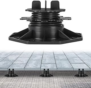 100 Stück Stelzlager Höhenverstellbar, 35-65mm Terrassenlager, Füße verstellbar, Plattenlager für Steinplatten, Terrassenplatten, Bodenplatten, Fliesen, Tragfähigkeit von 400-800kg