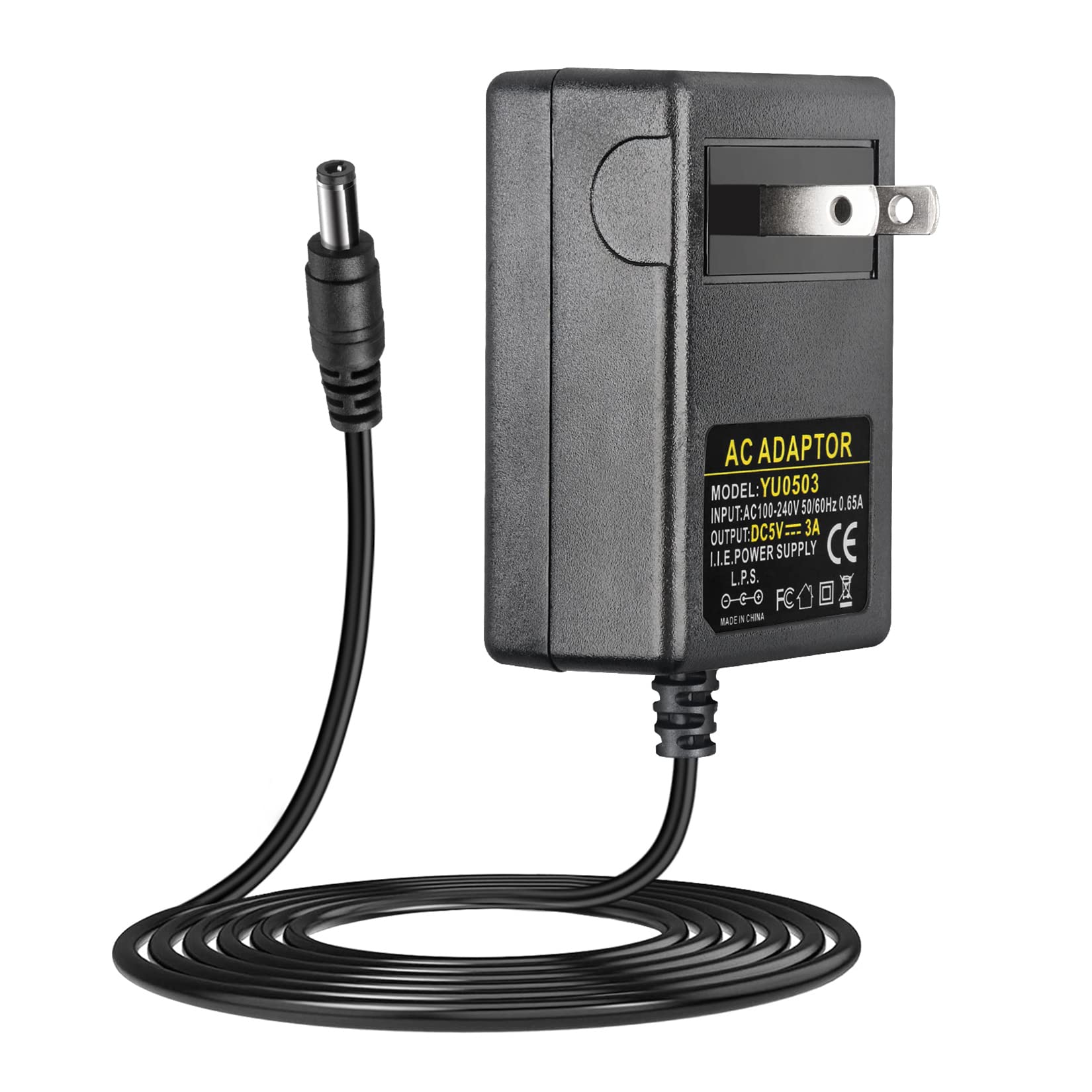 5V Power Supply for Polycom VVX 150 250 350 450 2200-48872-001 1465-48871-001, EM50 Expansion Module, OBi2182 and Cisco voip SPA 303 500 501G IP Phones (5 Volts 15 Watt)