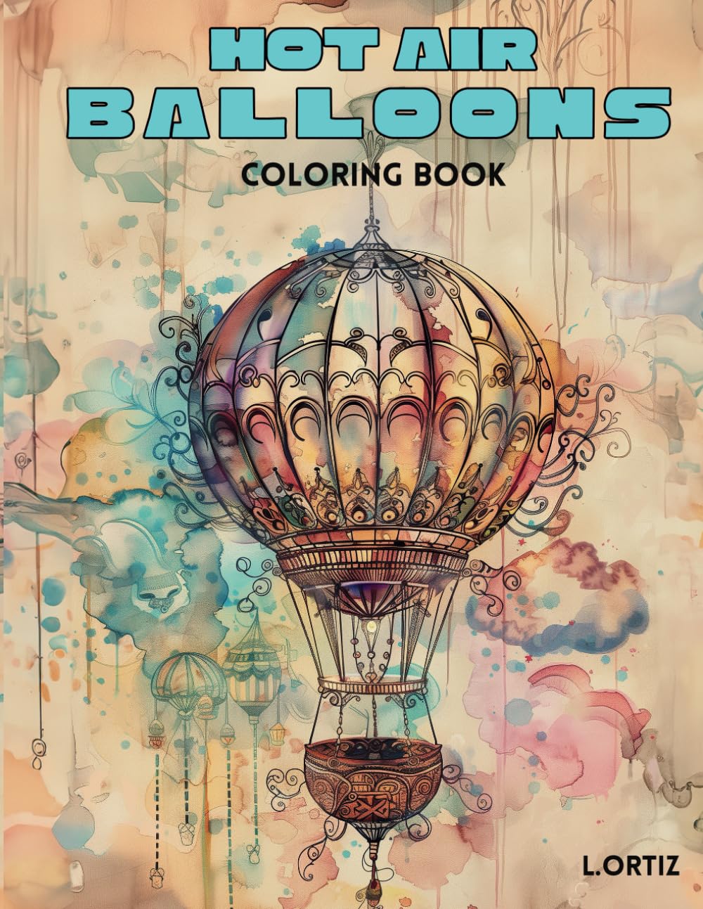 Hot Air Balloons: Coloring Book