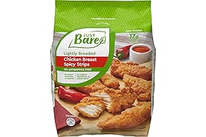 Just Bare Chicken Lightly Breaded Spicy Breast Strips - Your Go-To Chicken Treat