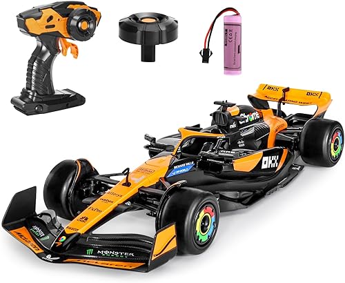 MIEBELY Auténtico auto de control remoto McLaren F1 con licencia 114  Serie de autos RC de la colección Fórmula 1 para niños y adultos  Modelo de