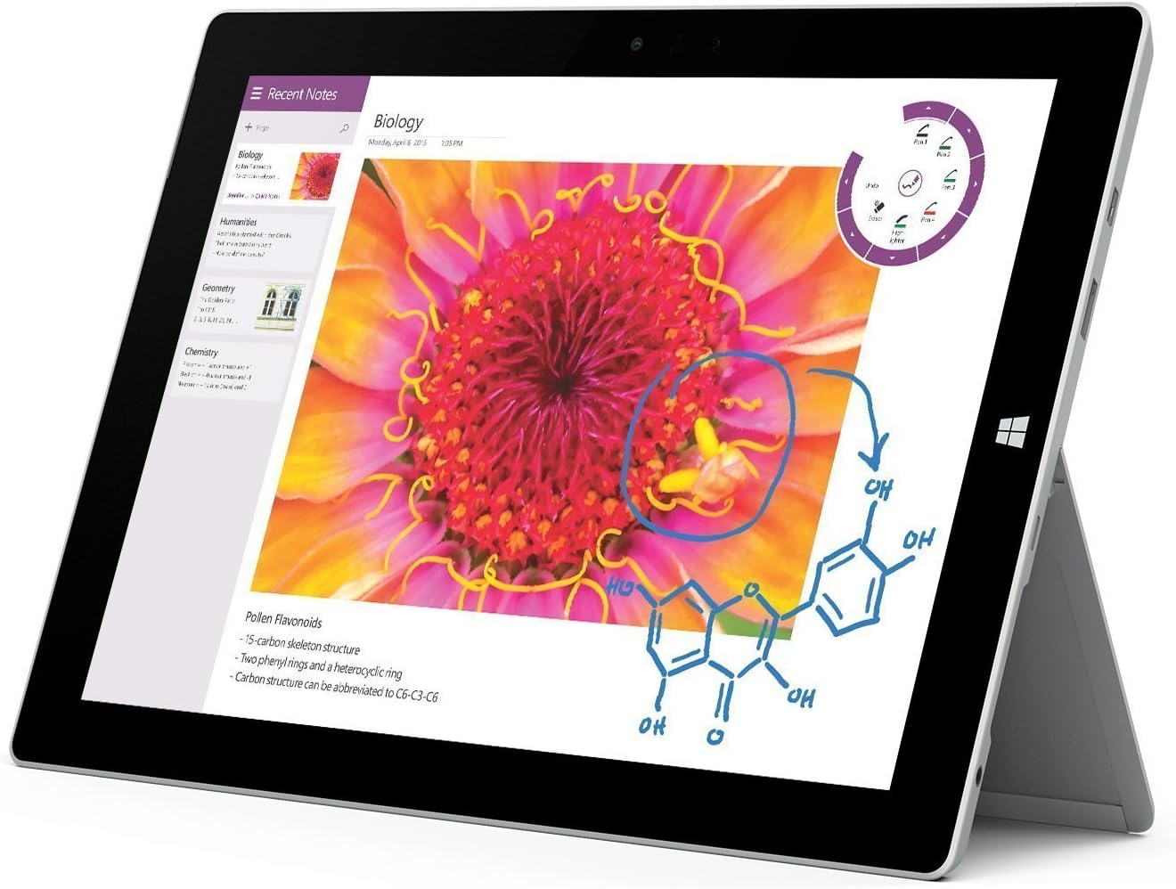 Microsoft Surface Pro 3 Tablet (12-Inch, 128 GB, Intel Core i3, Windows 10) (Renewed)
