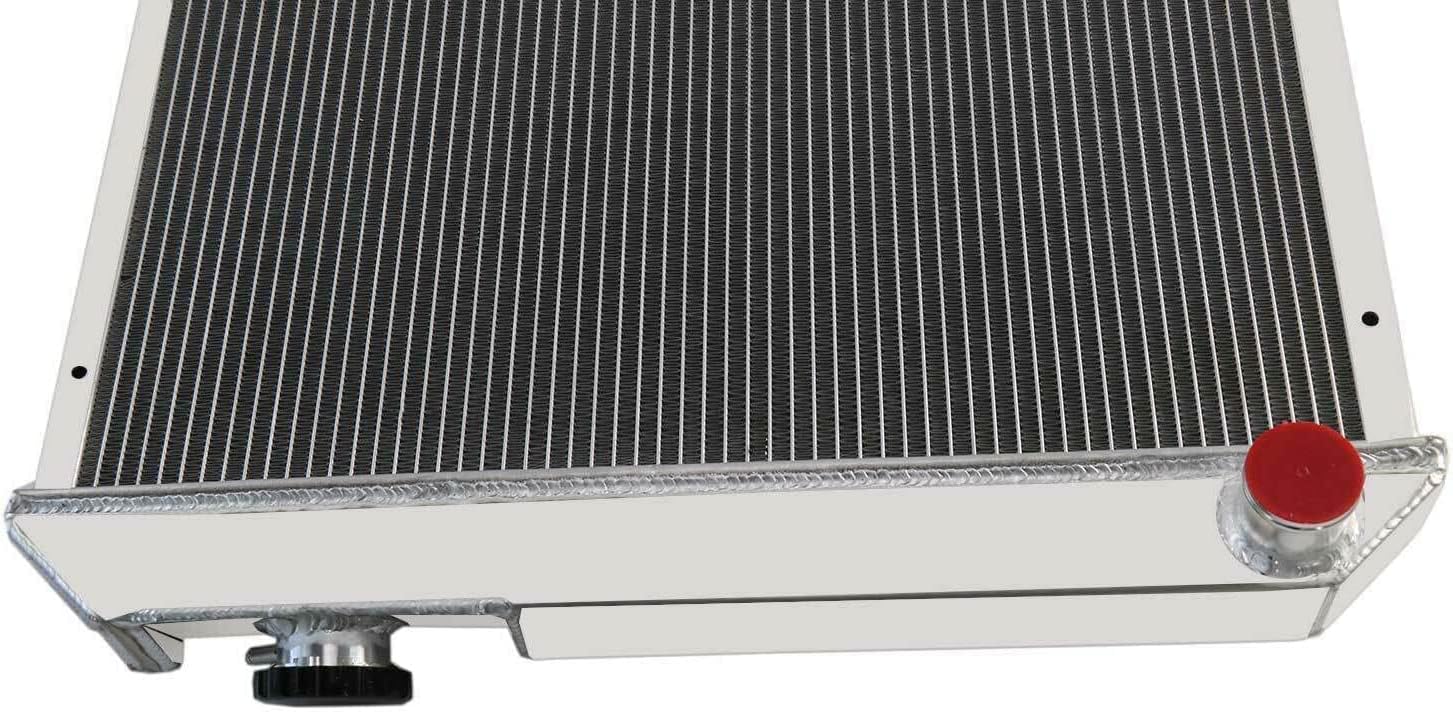 Direct Replacement for 1963-1966 1964 1965 Chevy C10 C20 C30 Pickup Truck V8 Aluminum Radiator (3-Row) (3-Row Radiator)