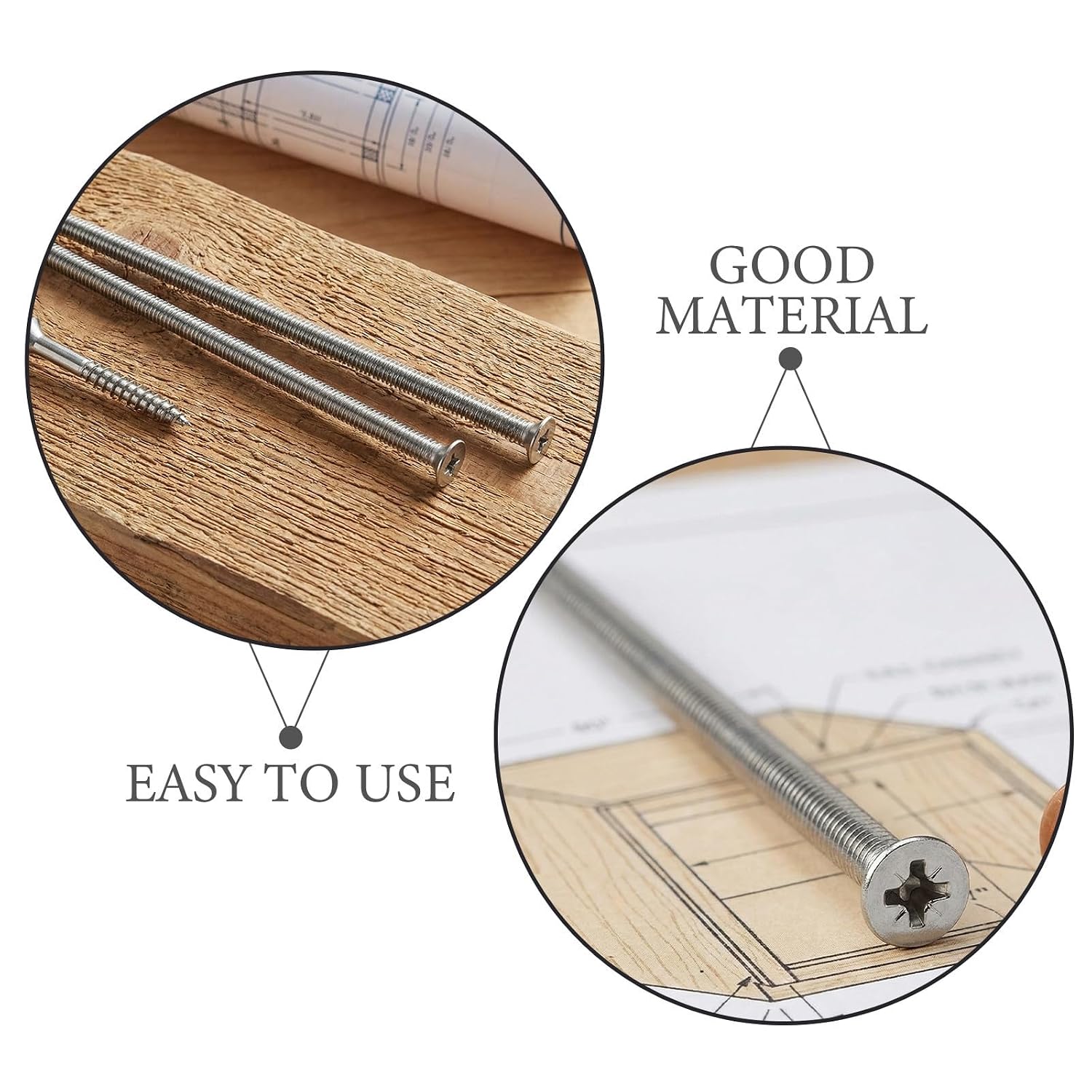 Didiseaon 20pcs M4 X 110mm Stainless Steel Extended Flat Head Screws for Electrical Box Covers and Wall Plates, Rust Resistant with Tight Flush Mounting, Extra Long Switch Plate Screws