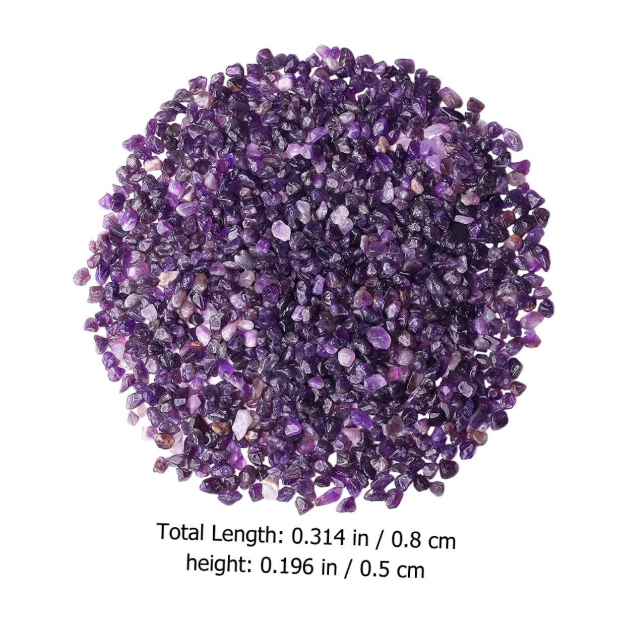 Toddmomy 1 Set Crystal Gravel Rocks Plant Gems Stones Fish Tank The Rock Fish Bowl Gravels for Vase Gravel Aquarium Decorative Gravels Vase Gravels Crystal Stone Purple