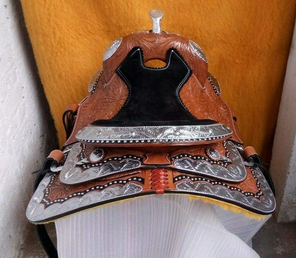 Equestrian Universe Western Barrel Racing Sella Con Poggiatesta e Collo