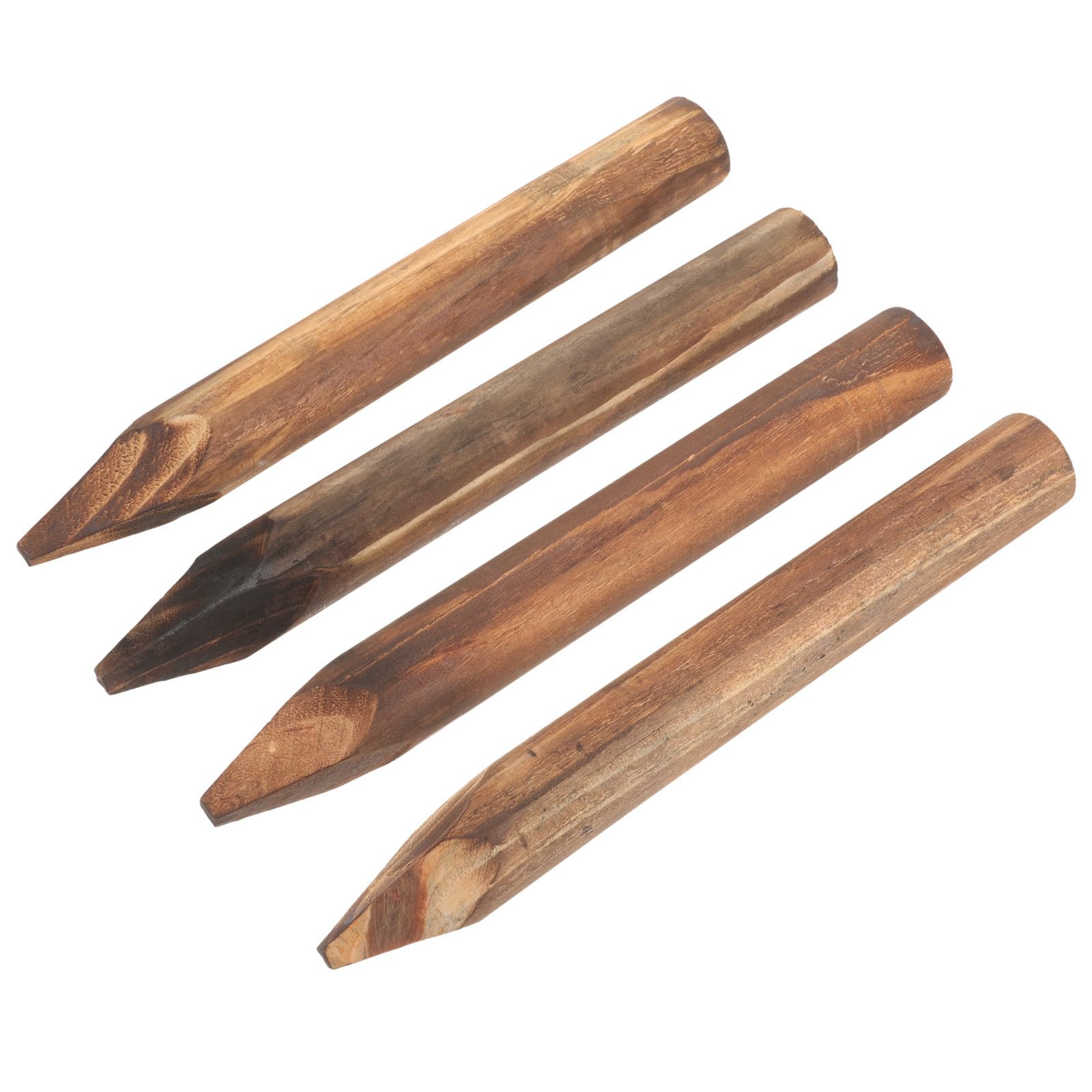 Clôture en bois anti-corrosion 4 pièces pour bordure de jardin