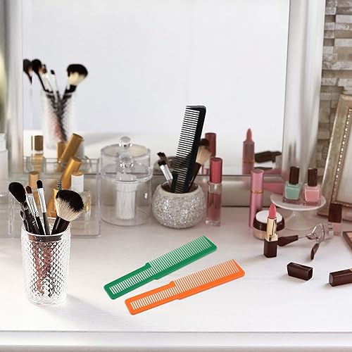 Miniatura 10 de 6 peines de corte de pelo profesional para peluqueros y peluqueros (negro, blanco y rojo)