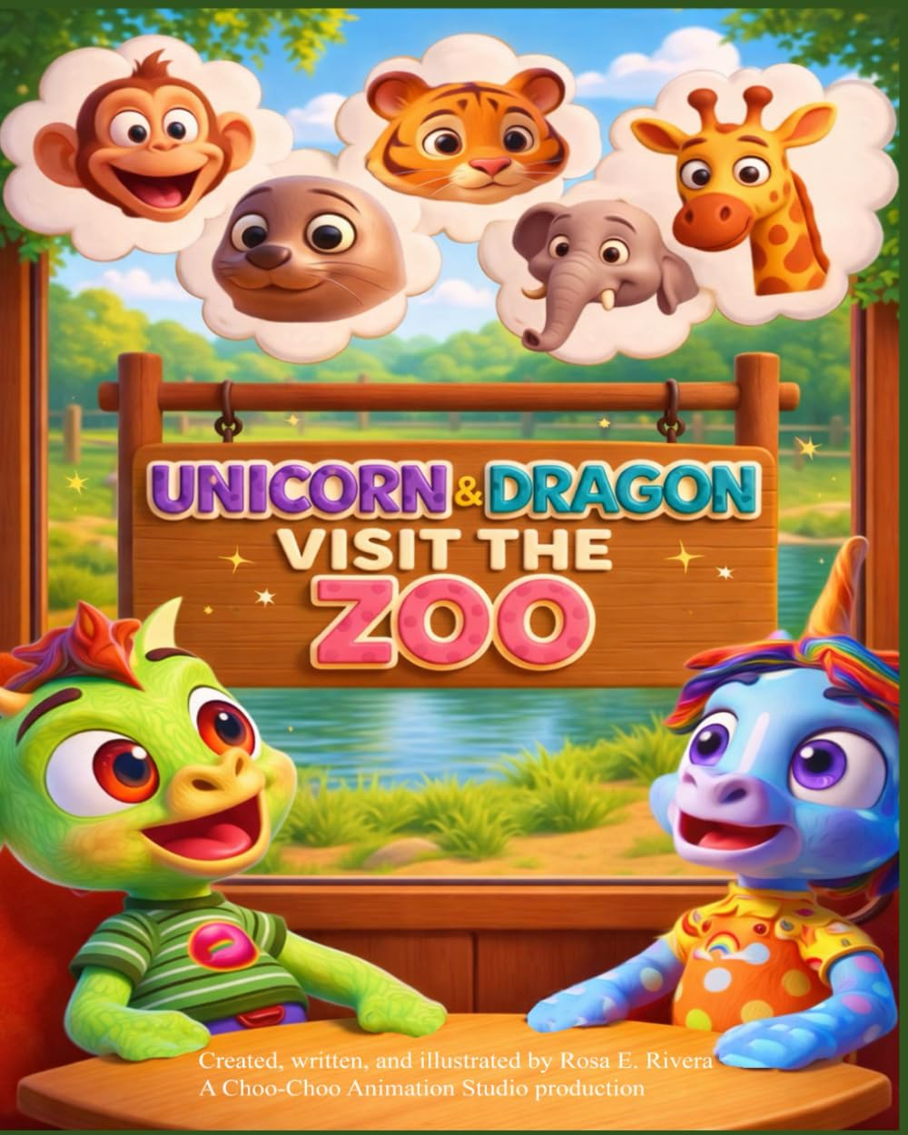 Unicorn & Dragon Visit the Zoo (Unicorn & Dragon Adventures)