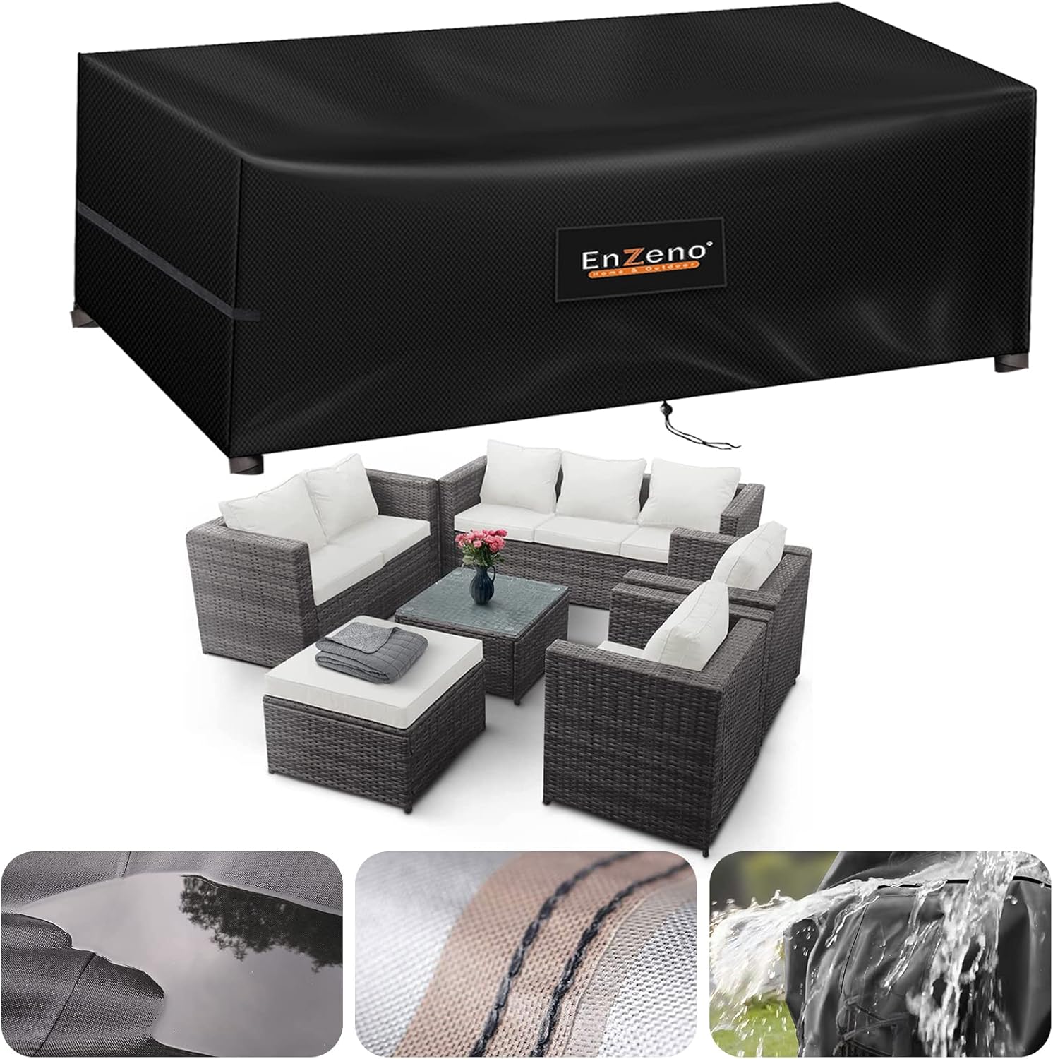 Outdoor Garden Furniture Covers Waterproof with Air Vent,Patio