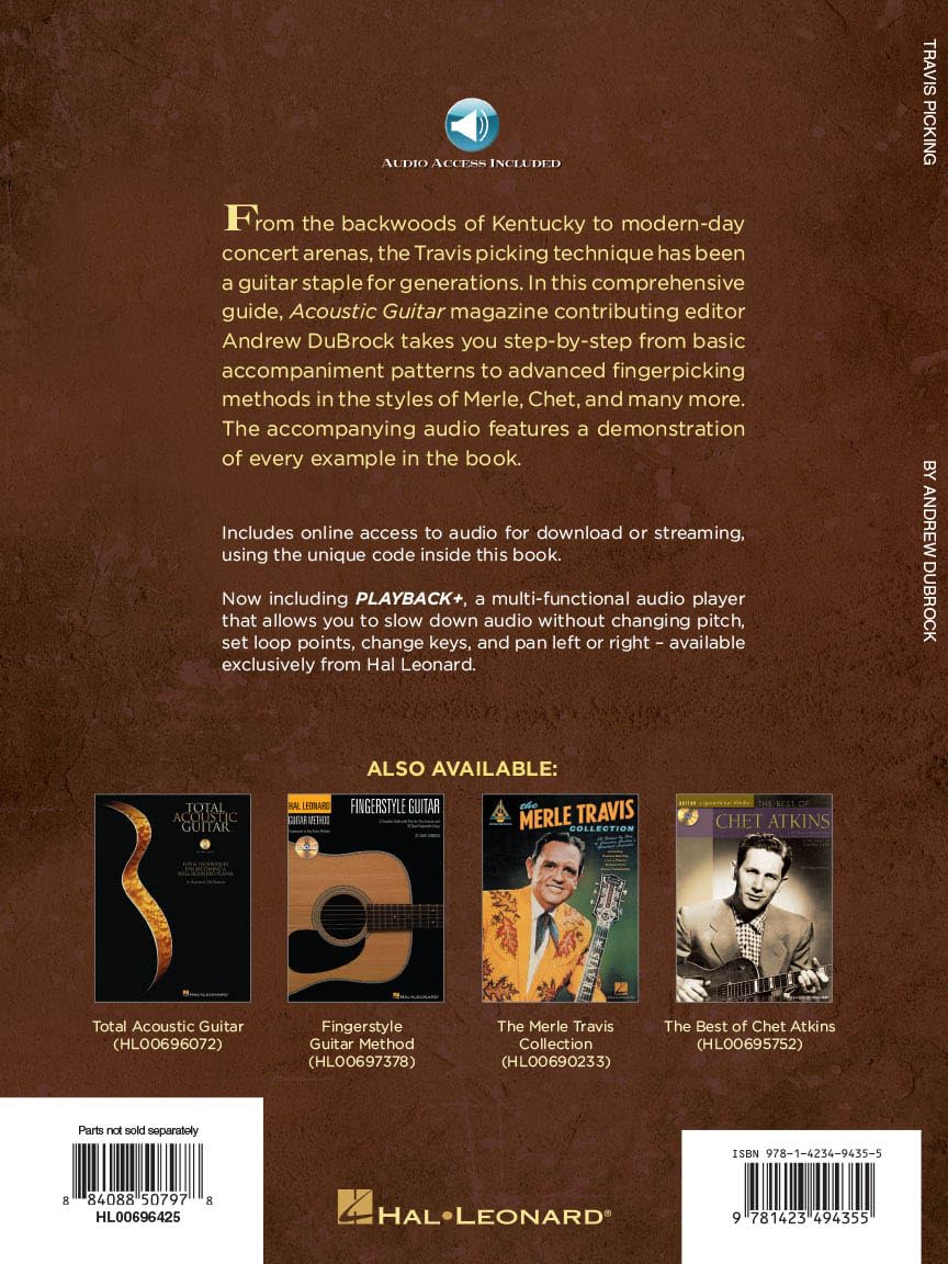 Travis Picking – A Guitarist’s Guide to Fingerpicking Techniques | Learn Country, Folk, and Blues Styles with Step-by-Step Lessons and Tablature | Includes Online Audio for Practice and Performance