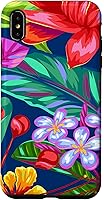 Vista 11 de Hawaiian Tropical Phone Case Yellow Red Hibiscus Plumeria Case for iPhone 17