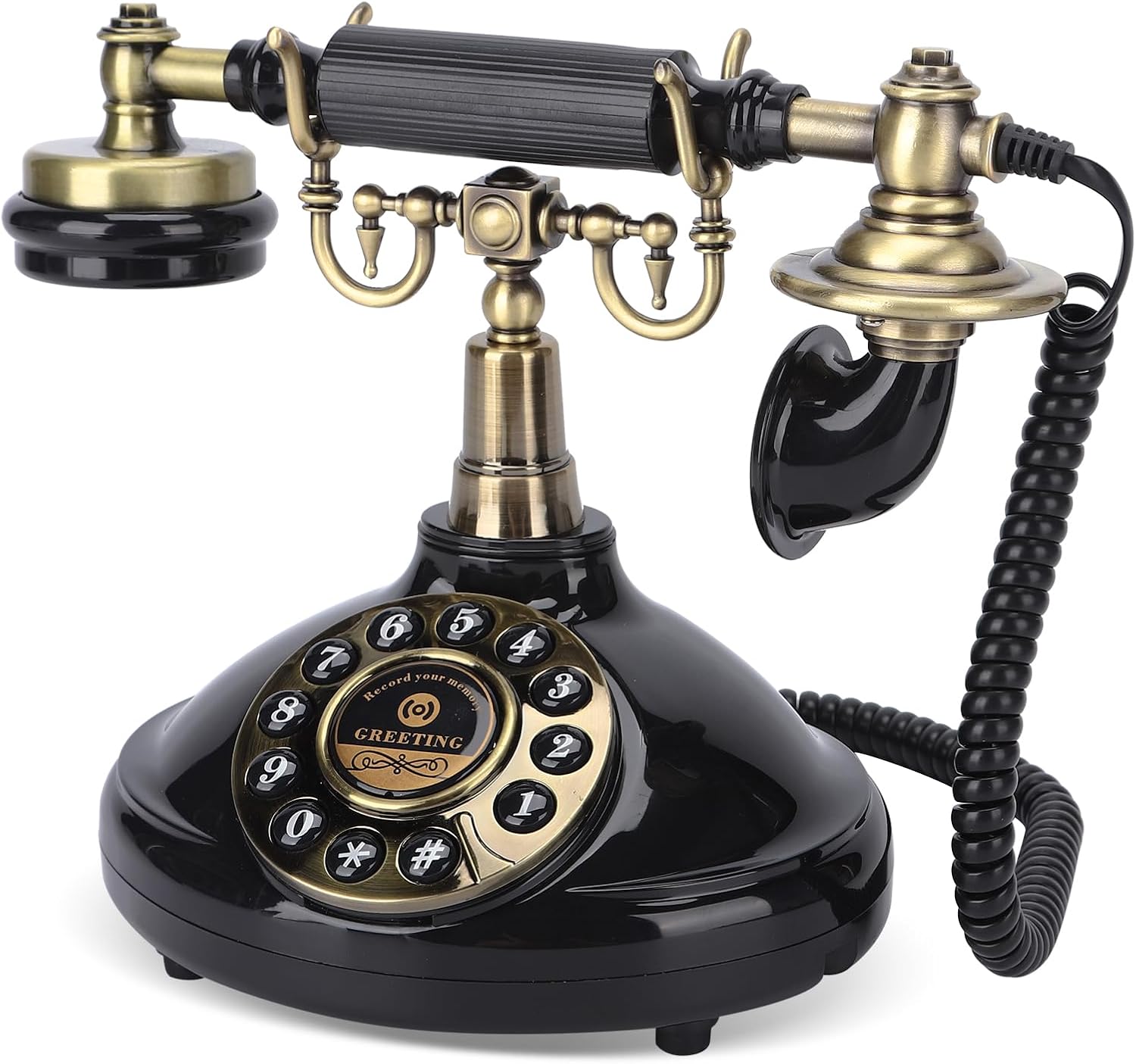 Black Audio Guestbook, Vintage Wedding Guestbook Alternative, Polaroid Audio Phone Guest Book for Wedding, Baby Shower, Retirement, Graduation, Birthday Party & More!