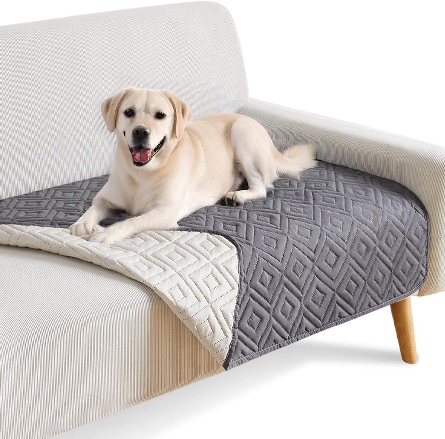 Waterproof Dog Blanket, Soft Dog Bed/Sofa Cover Pet Blankets, Anti-Slip Dog Blankets Washable for Dogs Cats, Scratch Resistant Dog Blanket for Sofa Furniture(Grey,100x127cm)